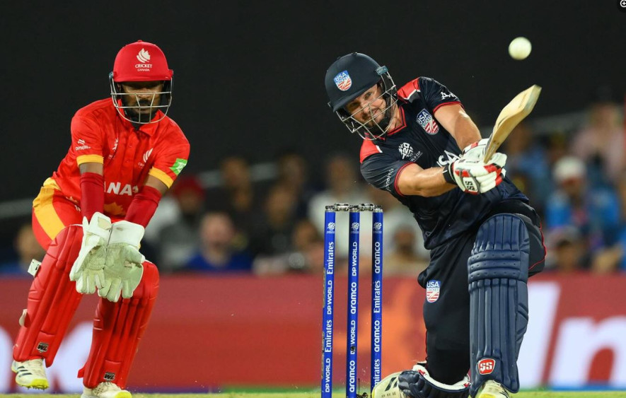 आइसिसी टी–२० विश्वकप -क्यानडाविरुद्ध अमेरिका ७ विकेटले विजयी 